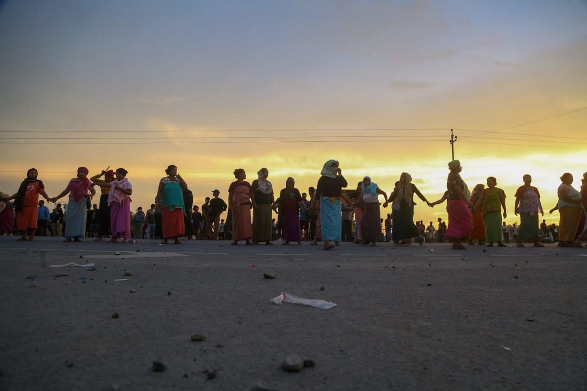 Meira Paibis trying to control the violence | Photo: Suraj Singh Bisht | ThePrint