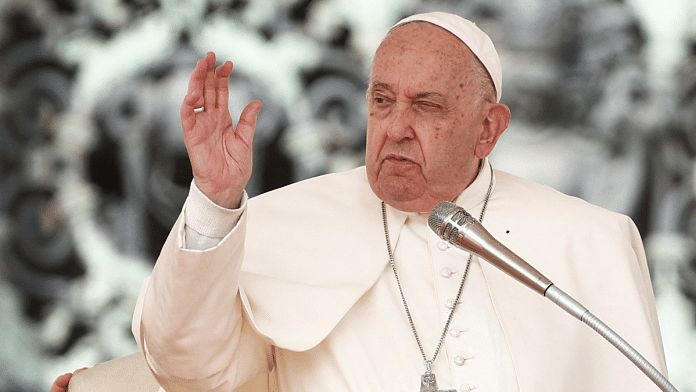 Pope Francis speaks during the weekly general audience in St. Peter's Square at the Vatican, September 25, 2024 | Reuters | Guglielmo Mangiapane