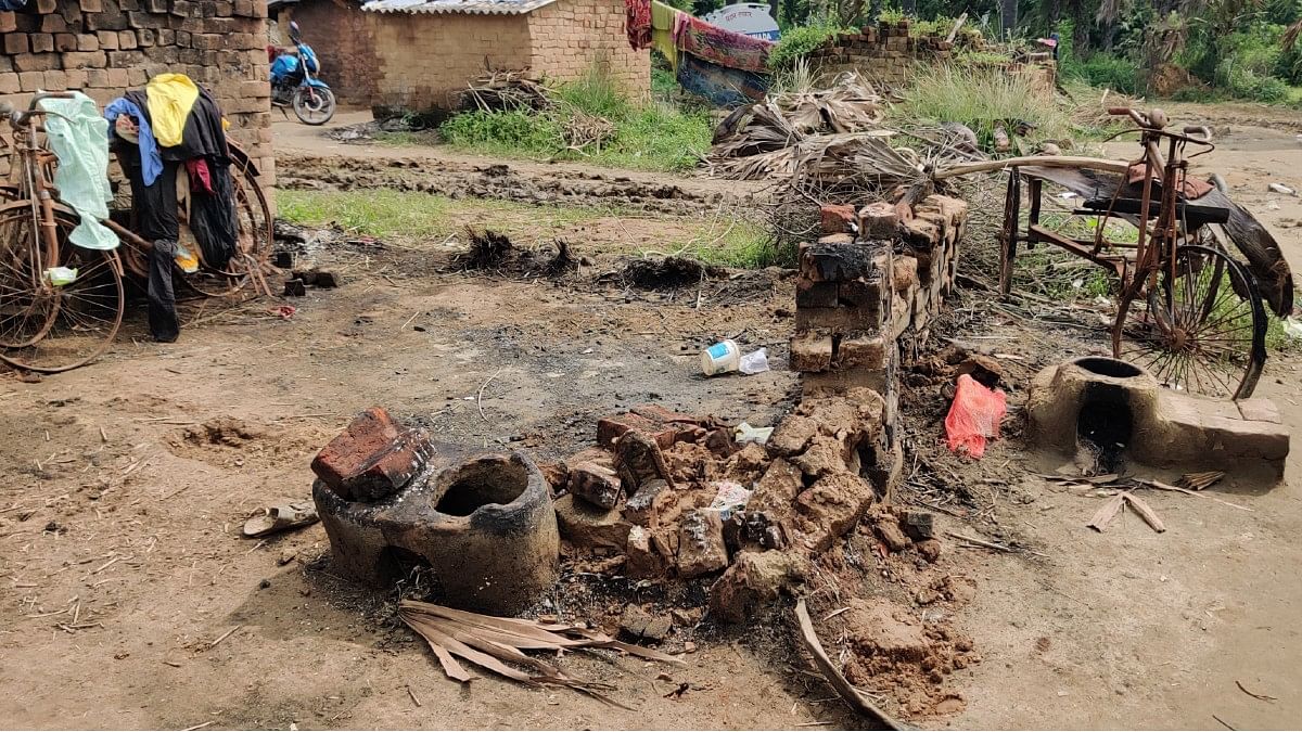 Burnt belongings in Nawada's Dalit colony | Photo: Krishan Murari/ThePrint | Krishan Murari | ThePrint