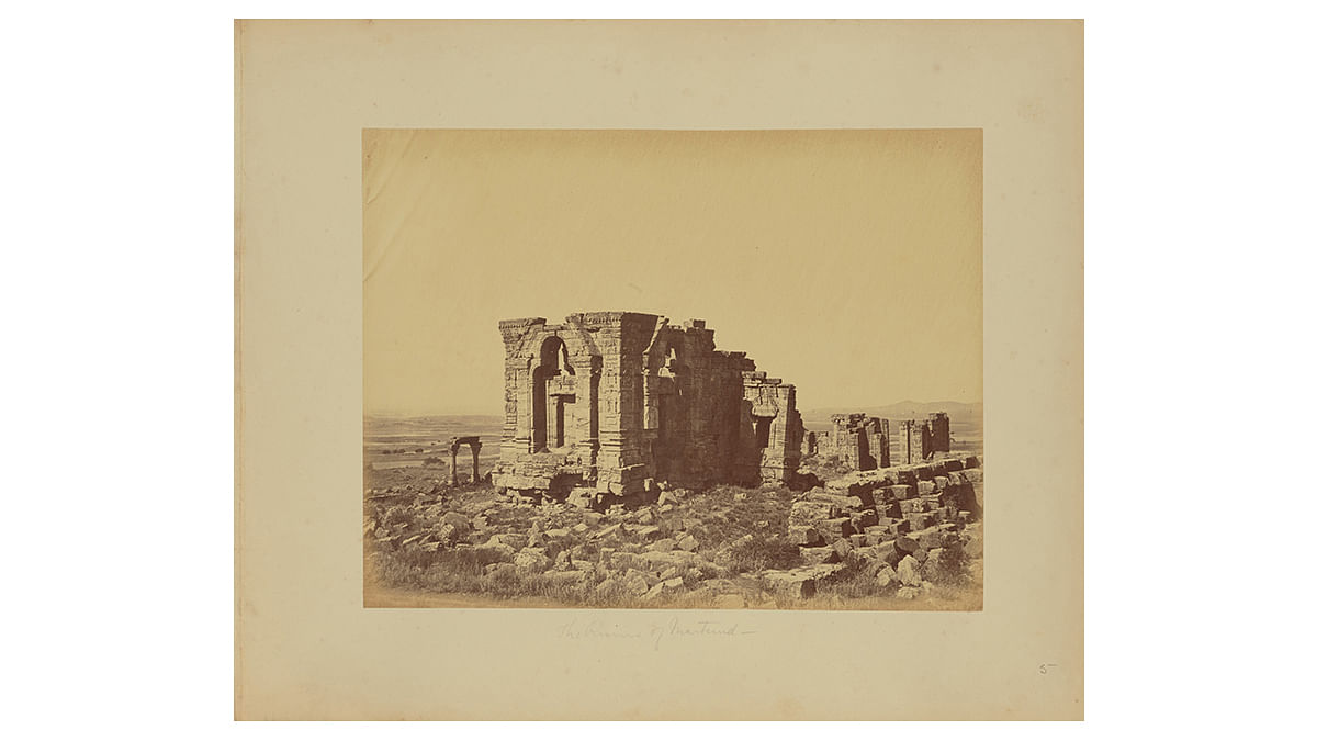 The Ruins of Martund, John Edward Sache, Anantnag, India, 1873. Image courtesy of The J. Paul Getty Museum, Los Angeles