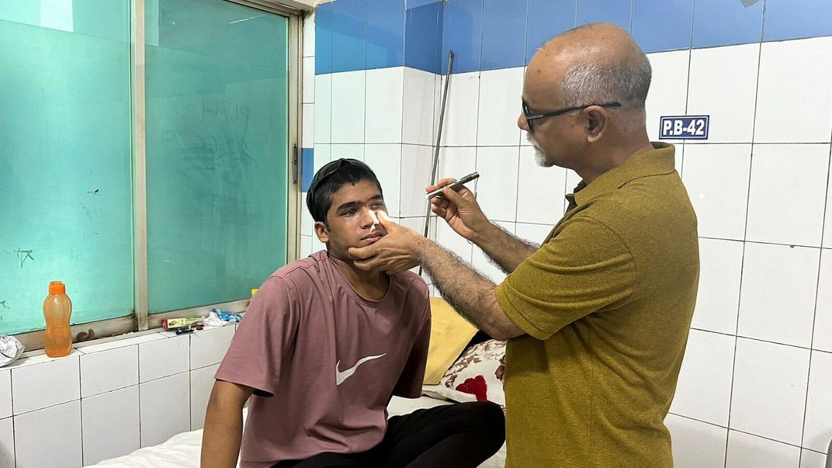 20-year-old student Onik Haldar at the National Institute of Ophthalmology, Dhaka. | Ananya Bhardwaj | ThePrint