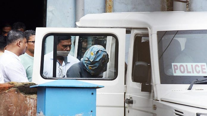 File photo of RG Kar rape-murder accused Sanjoy Roy at Sealdah Court | ANI