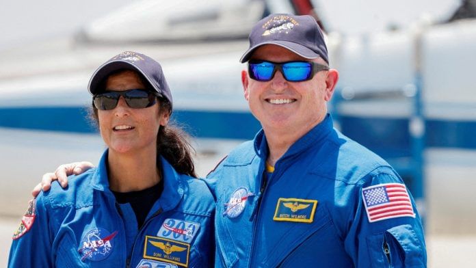NASA astronauts Butch Wilmore and Suni Williams pose ahead of the launch of Boeing's Starliner-1 Crew Flight Test (CFT), in Cape Canaveral, Florida, U.S., April 25, 2024. REUTERS/Joe Skipper/File Photo