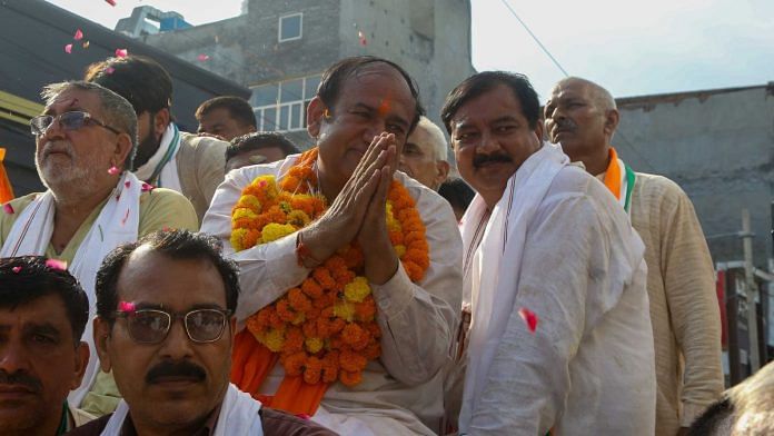 Sonipat's Congress MLA Surender Panwar at a rally | Suraj Singh Bisht | ThePrint