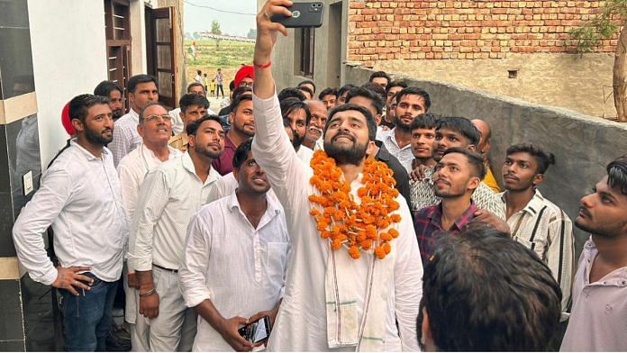 Aditya Surjewala during the election campaign last month | X: @adityasurjewala