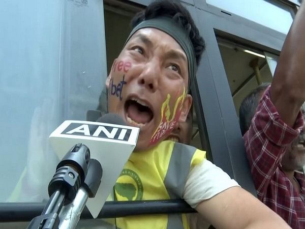 Tibetans hold protest outside Chinese embassy in Delhi, call for holding China accountable for atrocities in Tibet