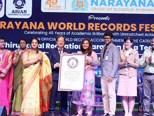 Narayana Group of Schools Celebrates Holistic Excellence with Elite World Records Achievements in Thirukkural Recitation Marathon and Spellathon