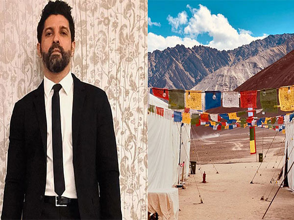 Farhan Akhtar drops glimpse of 'a quiet base' from sets of '120 Bahadur' in Ladakh