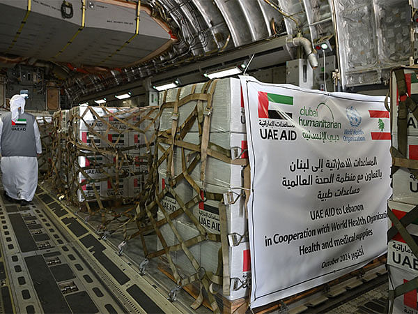 Launching 'UAE stands with Lebanon' campaign, UAE, in cooperation with WHO, dispatches aircraft carrying medical aid to Lebanon