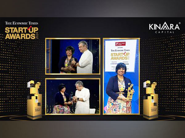 Kinara Capital's founder & CEO, Hardika Shah, wins the prestigious 'The Economic Times Startup Award (ETSA) 2024'