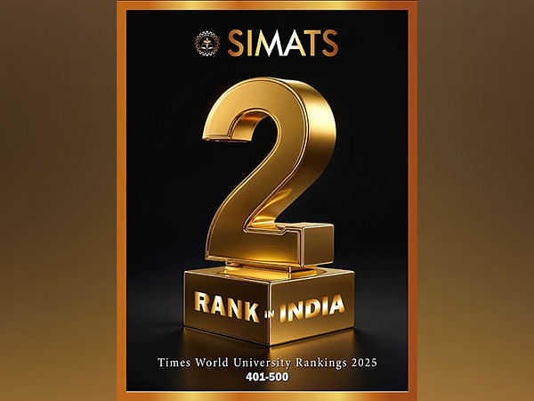 SIMATS Ranks 2nd in India and Achieves Global Recognition in Times World University Rankings 2025