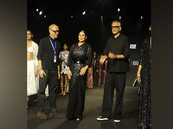 Lakme Fashion Week x FDCI 2024: Shefali Shah dazzles in saree made of bin bags and x-ray sheets