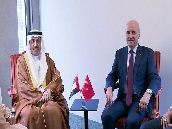 Saqr Ghobash meets President of Turkish Grand National Assembly in Geneva