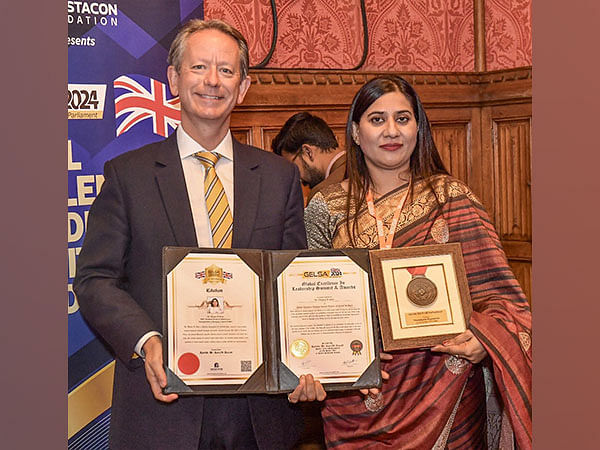 Dr Monica B. Sood Honoured with Global Excellence in Leadership Award at GELSA 2024, UK Parliament