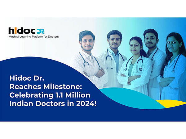 Hidoc Dr Reaches Milestone: Celebrating 1.1 Million Indian Doctors in 2024