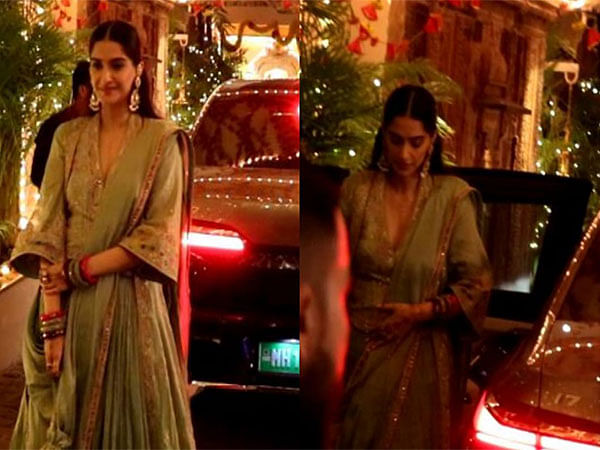 Sonam Kapoor ditches red for stunning mint green look at Karwa Chauth