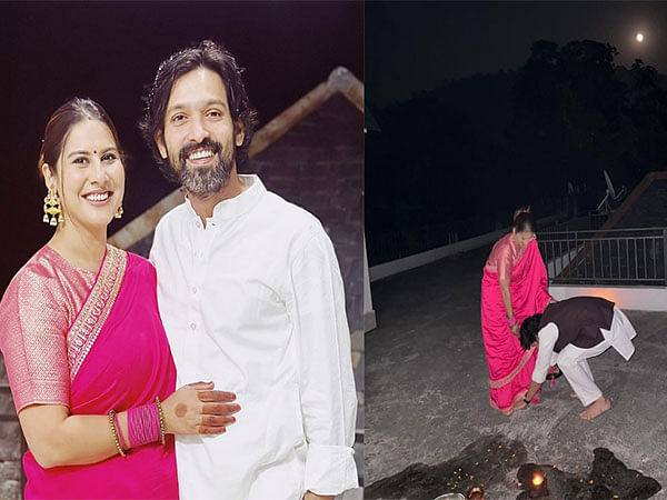 Vikrant Massey serves husband goals as he touches wife Sheetal's feet