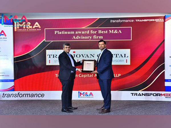 Transjovan Capital recognized as 'Best M&A Advisory firm' in India for 2024