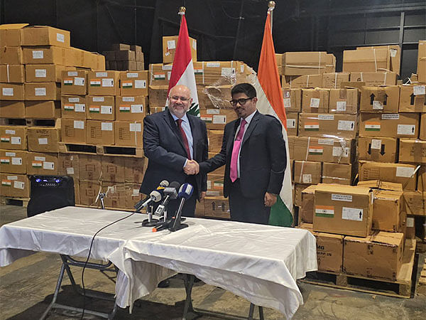 India hands over first tranche of humanitarian assistance to Lebanon 