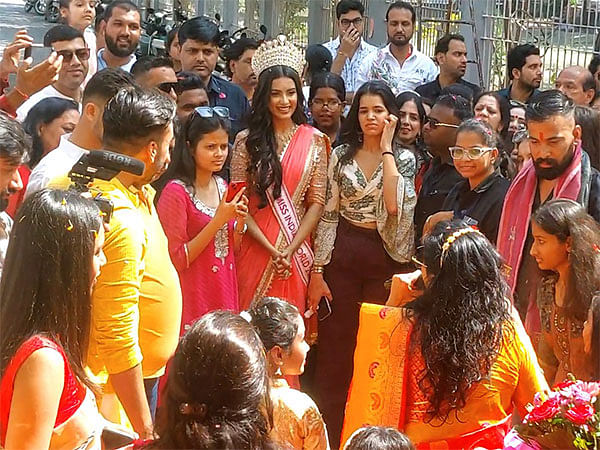 Femina Miss India World 2024 Nikita Powal receives grand welcome in hometown Ujjain