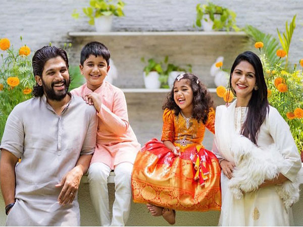 Allu Arjun shares pics of his kids dressed up for Halloween fun 