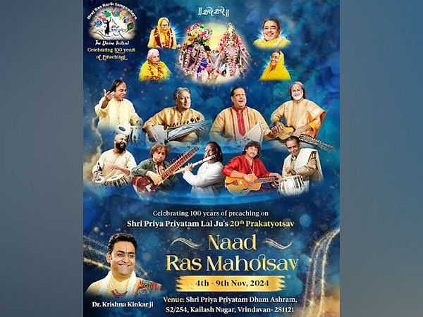 Celebrating 20 years of Shri Priya Priyatam Lal Ju: Experience the Spirit of Devotion with Naad Ras Mahotsav