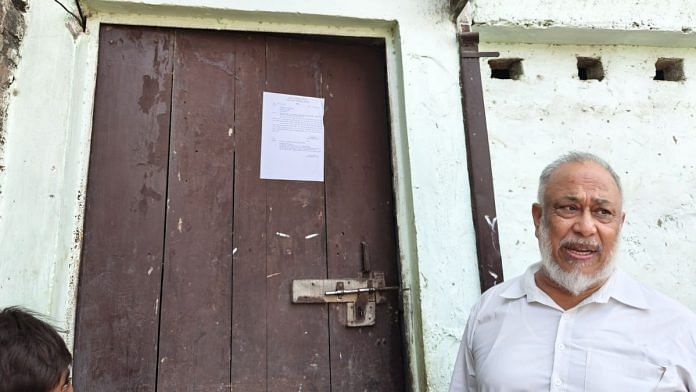 Masood Ahmed, 61, has been served the anti-encroachment notice | Mayank Kumar | ThePrint