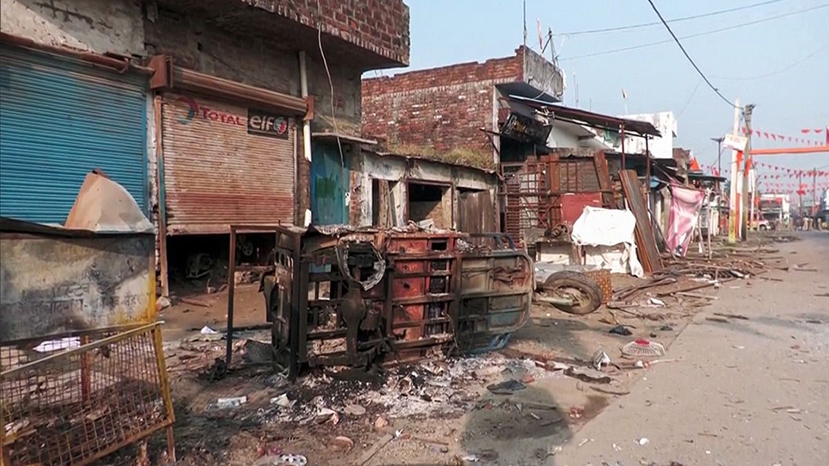 Aftermath of communal violence in Bahraich on 15 Oct | ANI