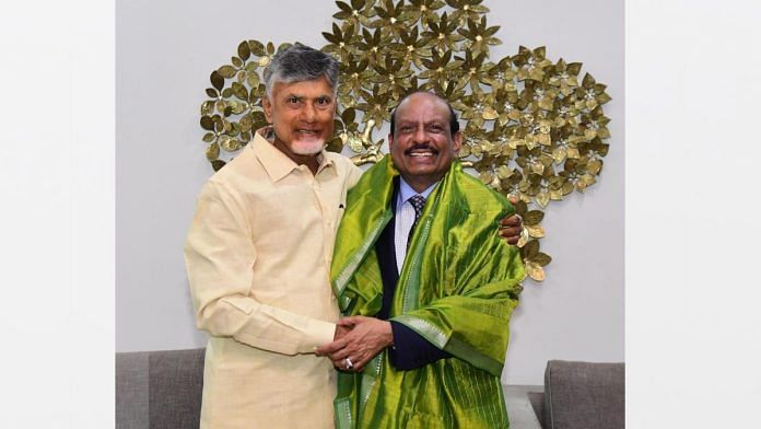 CM Chandrababu Naidu with Lulu Group chairman Yussuf Ali MA, in Amaravati. | N Chandrababu Naidu/ Twitter