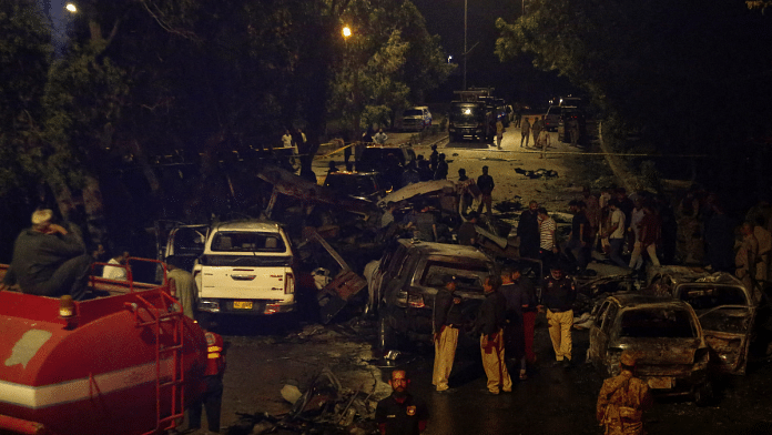 After an explosion near Jinnah International Airport in Karachi | Reuters/Shakil Adil