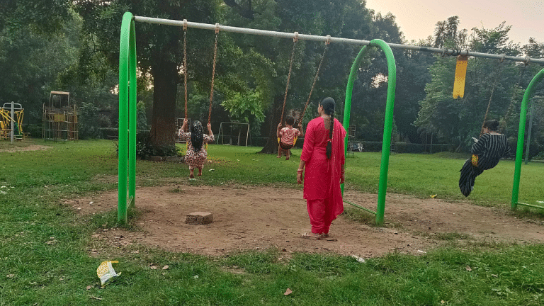 No burqa, no men to be wary of—Daryaganj’s Parda Bagh brings women out to laugh, talk, play