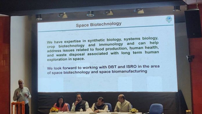 ISRO and the department of biotechnology signed an MoU in New Delhi Friday | Photo: Soumya Pillai/ThePrint