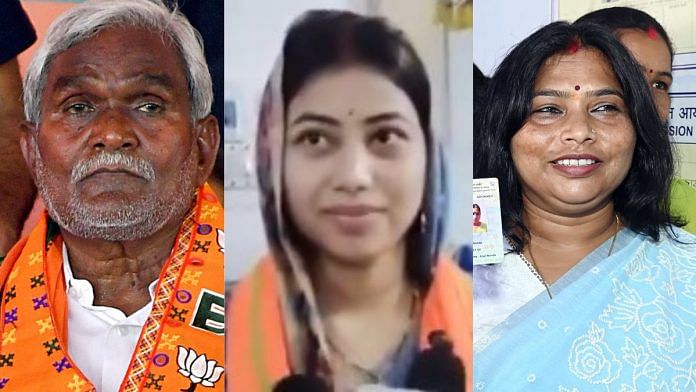 Champai Soren, Purnima Das and Meera Munda | ANI file photos