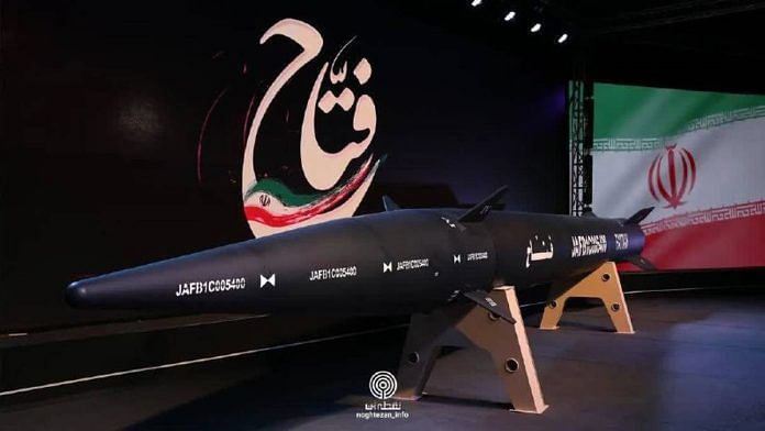 Fattah missile unveiled by Iran in June last year | Photo: X/@IrnaEnglish