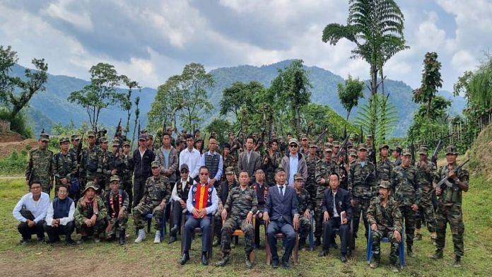 Ang Mai group of NSCN-K at the Council Headquarters in Sagaing Region, Myanmar | By special arrangement