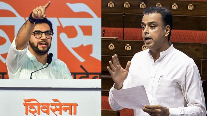 Shiv Sena (UBT)'s Aaditya Thackeray & Shiv Sena (Shinde)'s Milind Deora | ANI