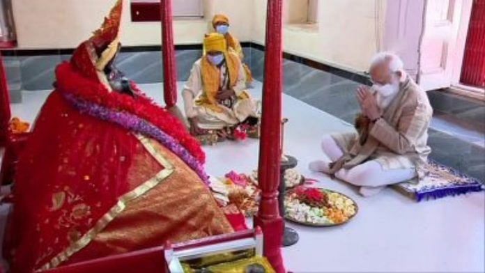 PM Narendra Modi offered prayers at Jeshoreshwari Kali Temple as part of his two-day visit in Bangladesh in March 2021 | Twitter/@ANI