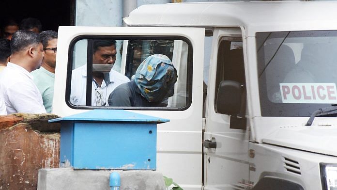 File photo of RG Kar rape and murder case accused Sanjay Roy at Sealdah Court in Kolkata | ANI