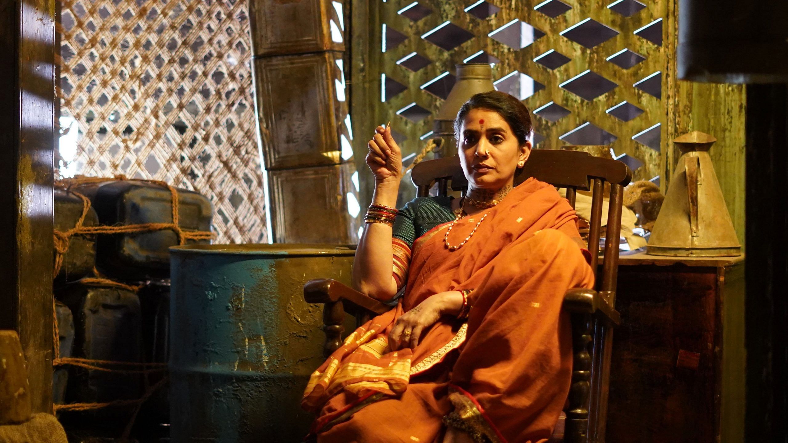 Sonali Kulkarni plays Rukminibai, one of the accused in the Manwath murder case.