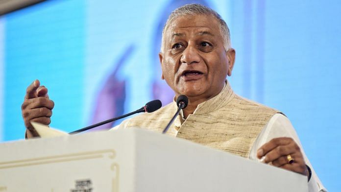 Former Union minister General (Retd) VK Singh's daughter has accused Ghaziabad-based businessman of defrauding her of Rs 3.5 crore | ANI file photo