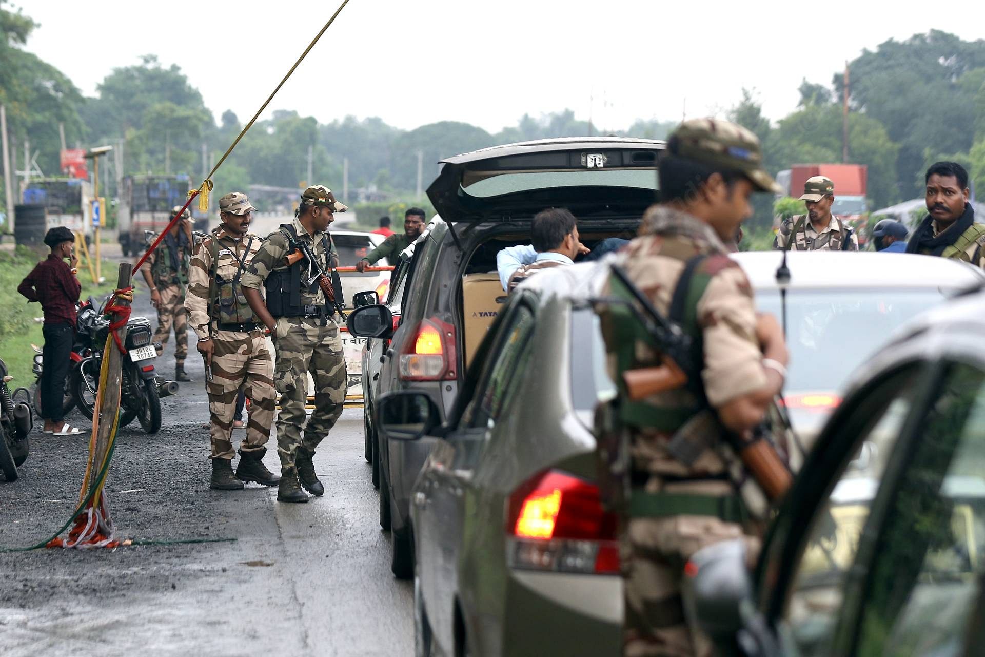 Vehicles being check ahead of Jharkhand's assembly polls | Suraj Singh Bisht | ThePrint