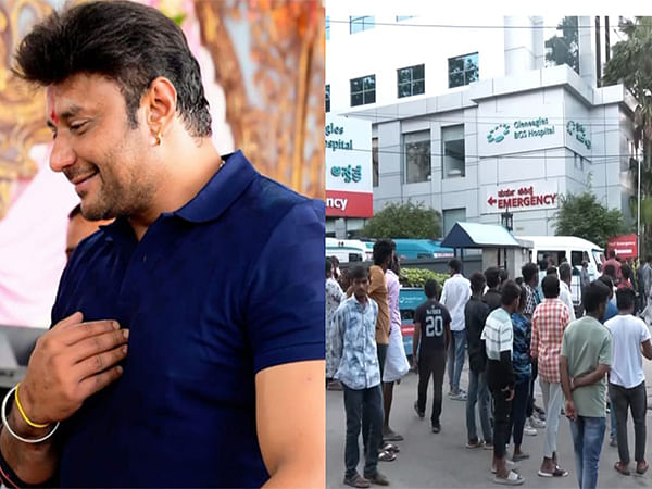 Actor Darshan admitted to BGS Hospital due to severe back pain, fans gather outside hospital