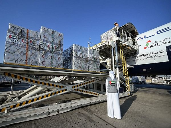 UAE dispatches fifteenth aircraft to Lebanon, carrying 40 tonnes of aid