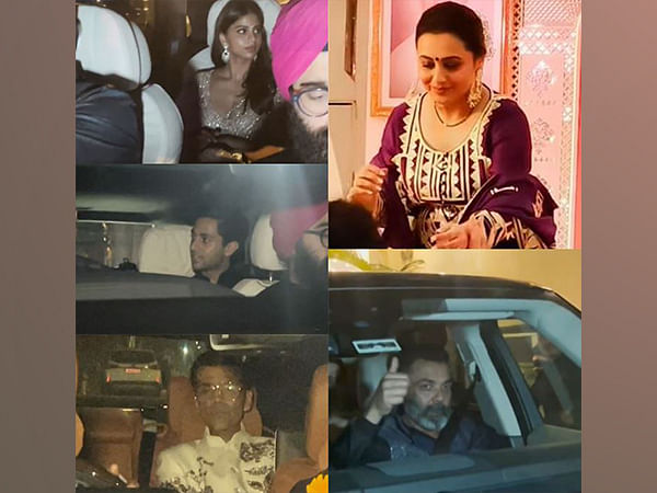 SRK, Suhana Khan, Bobby Deol, others attend Rani Mukerji's star-studded Diwali bash