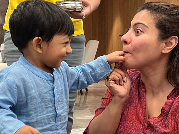 Kajol unleashes her inner child as she plays with son of Ishita Dutta-Vatsal Sheth