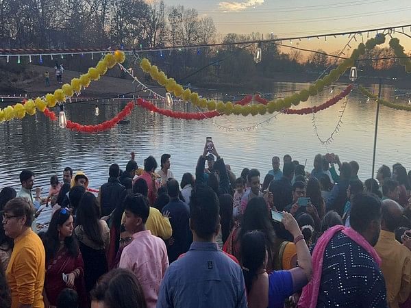 BJANA Celebrates Chhath Puja in Style: Over 1,000 Devotees Unite for Evening Arghya in New Jersey