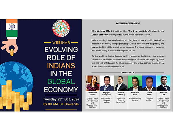 Indian Achievers' Forum highlights the Evolving role of Indians in the global economy