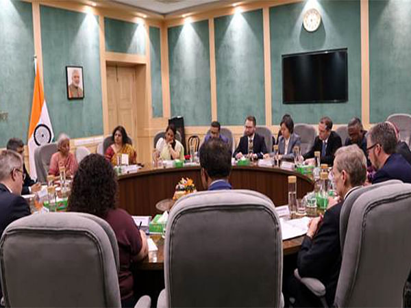 Union Finance Minister Nirmala Sitharaman meets AIIB Board of Directors in Delhi