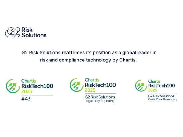 G2 Risk Solutions (Fintellix) recognized as a Category Leader in Chartis RiskTech Quadrant 2024