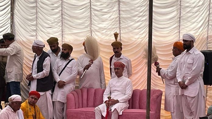 Vishvaraj Singh at Samor Bagh, after returning from Eklingji | Antara Baruah | ThePrint
